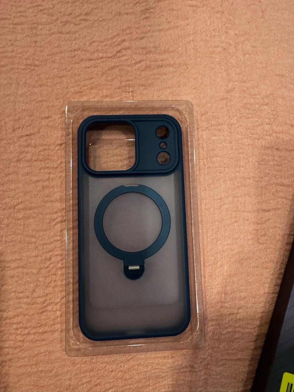 360° Rotating Ring Magnetic Phone Case in Deep Blue